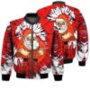 Merry Christmas Hunting Santa Retro Christmas Holiday Gifts Unisex 3D Bomber Jacket