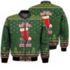 Merry Christmas I'm Not Naughty I'm Coal Oriented Retro Christmas Holiday Gifts Unisex 3D Bomber Bomber Jacket