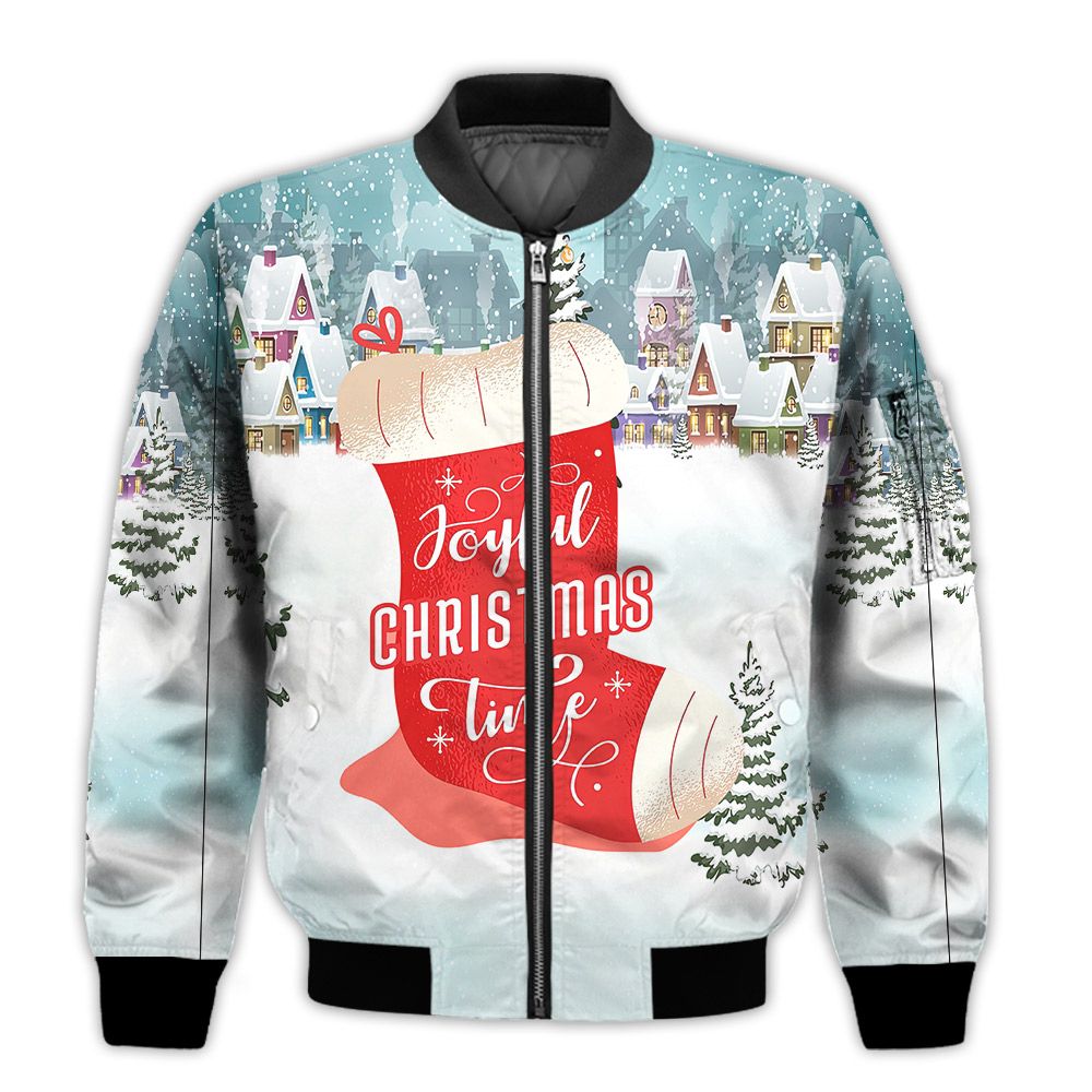 Merry-Christmas-Joyful-Christmas-Time-Retro-Christmas-Holiday-Gifts-Unisex-3D-Bomber-Bomber-Jacket-1