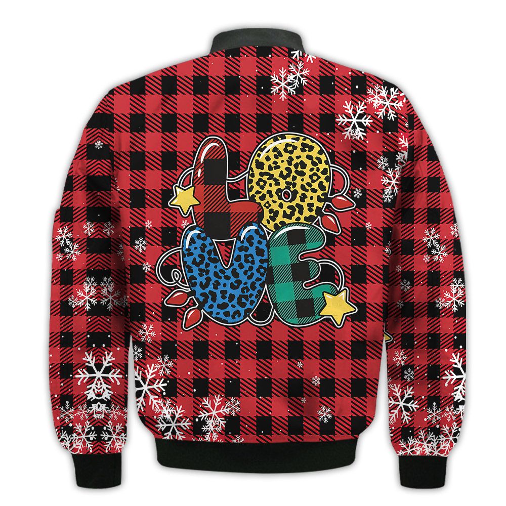 Merry-Christmas-Love-Quote-Christmas-Lights-Retro-Christmas-Holiday-Gifts-Unisex-3D-Bomber-Bomber-Jacket-2