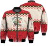 Merry Christmas Merry & Bright Retro Christmas Holiday Gifts Unisex 3D Bomber Bomber Jacket