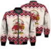 Merry Christmas Merry Cryptmas Run Retro Christmas Holiday Gifts Unisex 3D Bomber Bomber Jacket