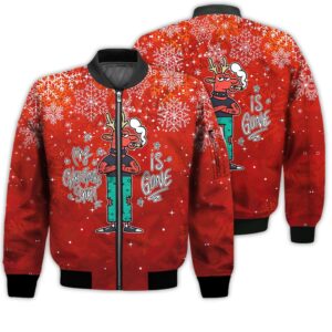 Merry Christmas My Christmas Spirit Is Gone Retro Christmas Holiday Gifts Unisex 3D Bomber Bomber Jacket