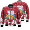 Merry Christmas My Christmas Spirit Is Whiskey Retro Christmas Holiday Gifts Unisex 3D Bomber Bomber Jacket