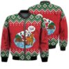 Merry Christmas Naughty Santa Christmas Retro Christmas Holiday Gifts Unisex 3D Bomber Bomber Jacket