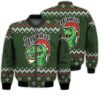 Merry Christmas Papasaurus T-rex Retro Christmas Holiday Gifts Unisex 3D Bomber Bomber Jacket