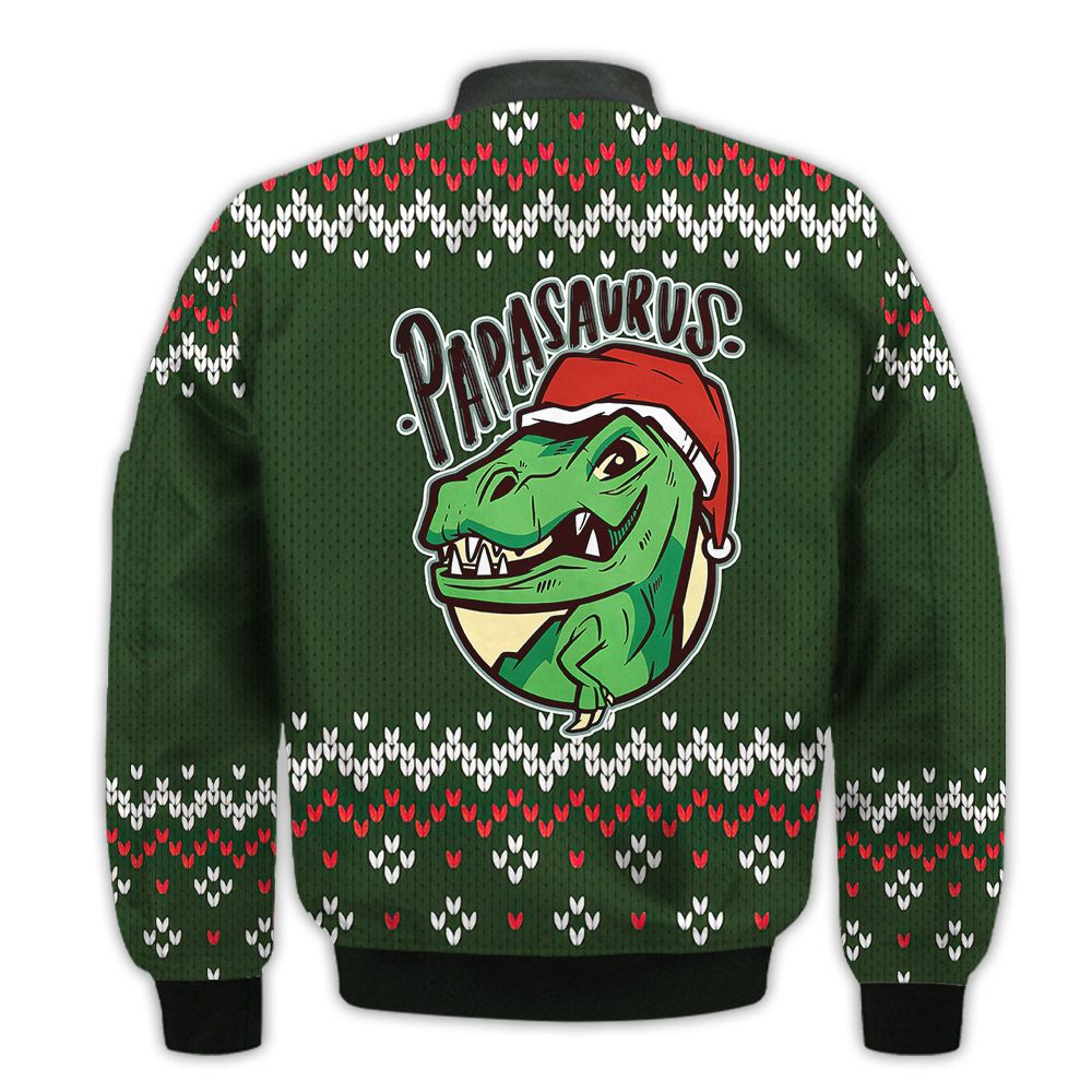 Merry-Christmas-Papasaurus-T-rex-Retro-Christmas-Holiday-Gifts-Unisex-3D-Bomber-Bomber-Jacket-2