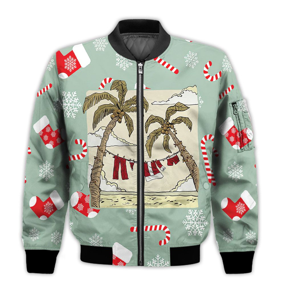 Merry-Christmas-Santa-Claus-Clothes-In-The-Beach-Retro-Christmas-Holiday-Gifts-Unisex-3D-Bomber-Bomber-Jacket-1