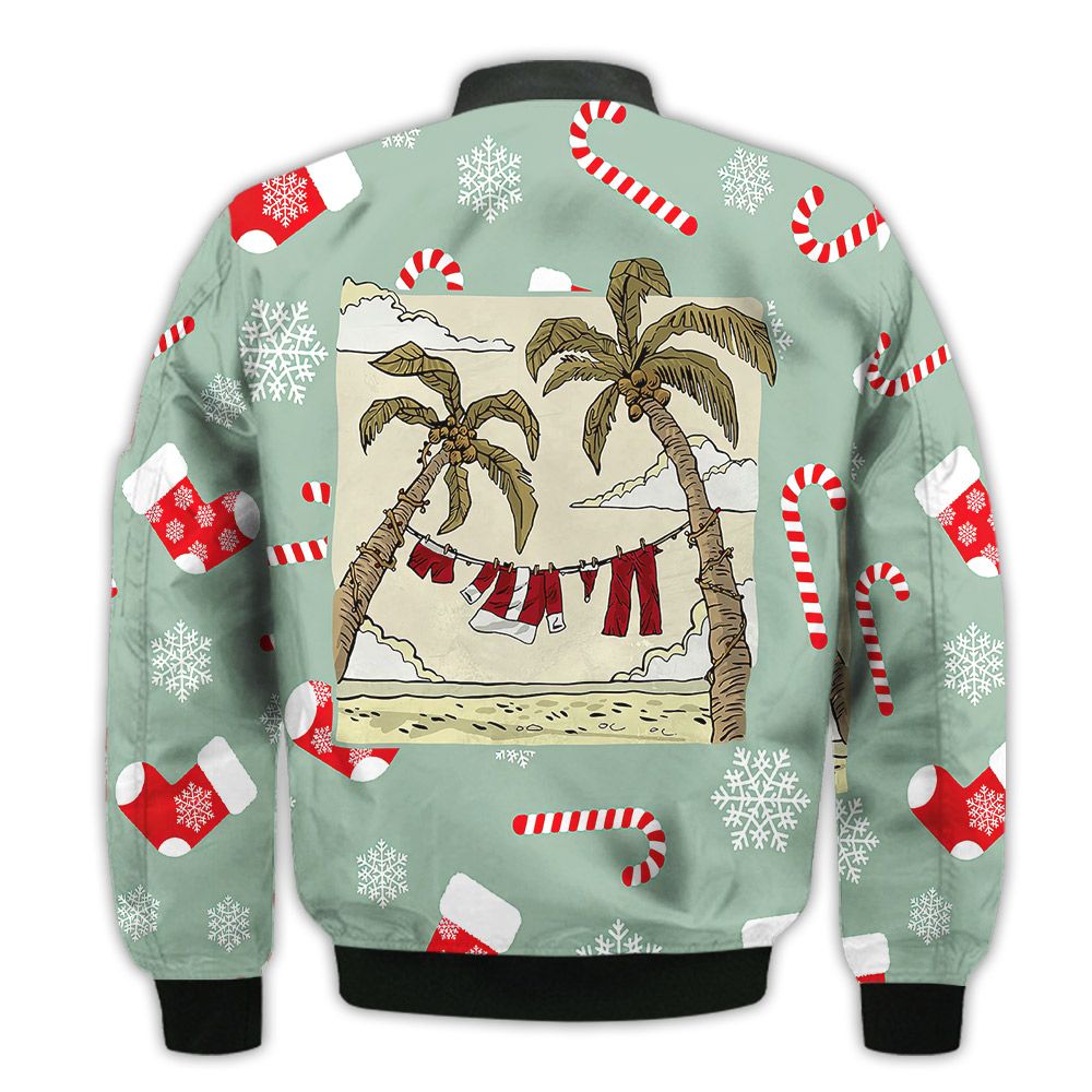 Merry-Christmas-Santa-Claus-Clothes-In-The-Beach-Retro-Christmas-Holiday-Gifts-Unisex-3D-Bomber-Bomber-Jacket-2