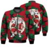 Merry Christmas Santa Soccer Retro Christmas Holiday Gifts Unisex 3D Bomber Bomber Jacket