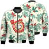 Merry Christmas Santa Vibes Retro Christmas Holiday Gifts Unisex 3D Bomber Bomber Jacket