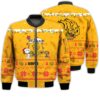 Merry Christmas Season Arkansas PB Golden Lions Snoopy 3D Bomber Bomber Jacket