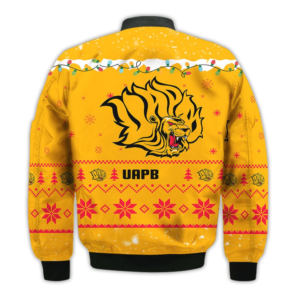Merry-Christmas-Season-Arkansas-PB-Golden-Lions-Snoopy-3D-Bomber-Bomber-Jacket-2