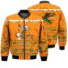 Merry Christmas Season Florida AM Rattlers Snoopy 3D Bomber Bomber Jacket