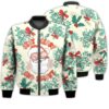 Merry Christmas Stay Merry And Bright Groovy Retro Christmas Holiday Gifts Unisex 3D Bomber Jacket