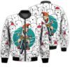 Merry Christmas T-rex Christmas Retro Christmas Holiday Gifts Unisex 3D Bomber Jacket