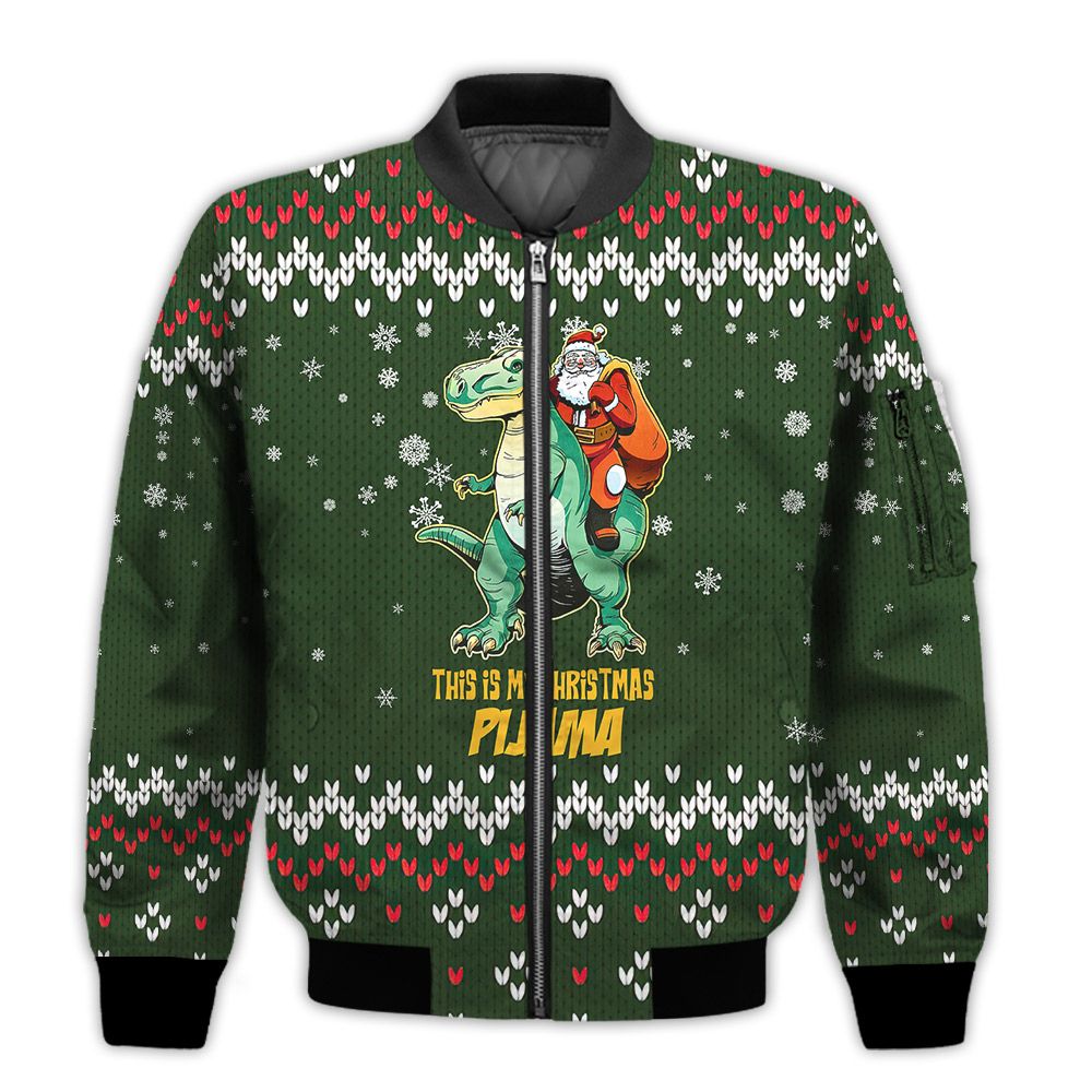 Merry-Christmas-This-Is-My-Christmas-Pijama-Retro-Christmas-Holiday-Gifts-Unisex-3D-Bomber-Jacket-1
