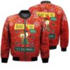 Merry Christmas Wake Me Up When It's Christmas Retro Christmas Holiday Gifts Unisex 3D Bomber Jacket
