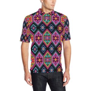 Mexican Pattern Print Design 02 Men Polo Shirt
