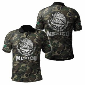 Mexico Army Camo Polo Shirt