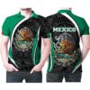 Mexico Flag Patriotic Nation Pattern 3D Printed Gift For Mexican Lovers Polo Shirt
