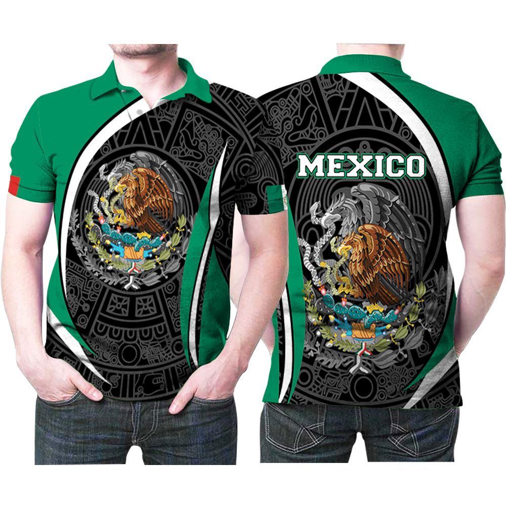 Mexico Flag Patriotic Nation Pattern 3D Printed Gift For Mexican Lovers Polo Shirt Mexico Flag Patriotic Nation Pattern 3D Printed Gift For Mexican Lovers Polo Shirt