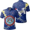 Michigan Christmas Coat Of Arms Polo Shirt X Style J78