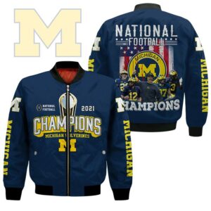 Michigan Wolverines National Football 2021 Bomber Jacket