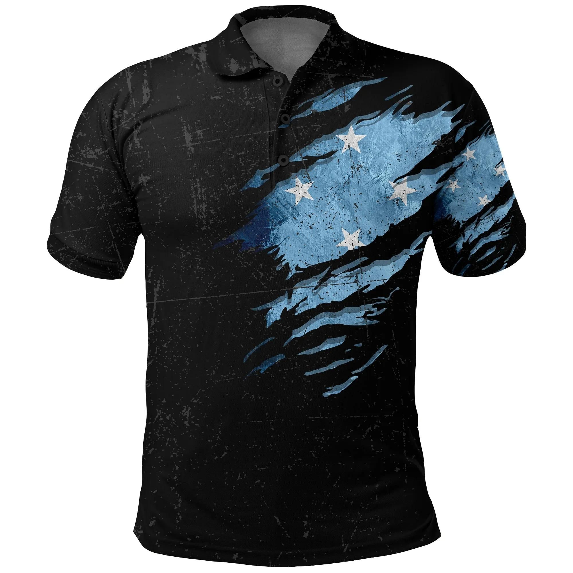 Micronesia In Me Polo Shirt - Special Grunge Style A31 Micronesia In Me Polo Shirt - Special Grunge Style A31