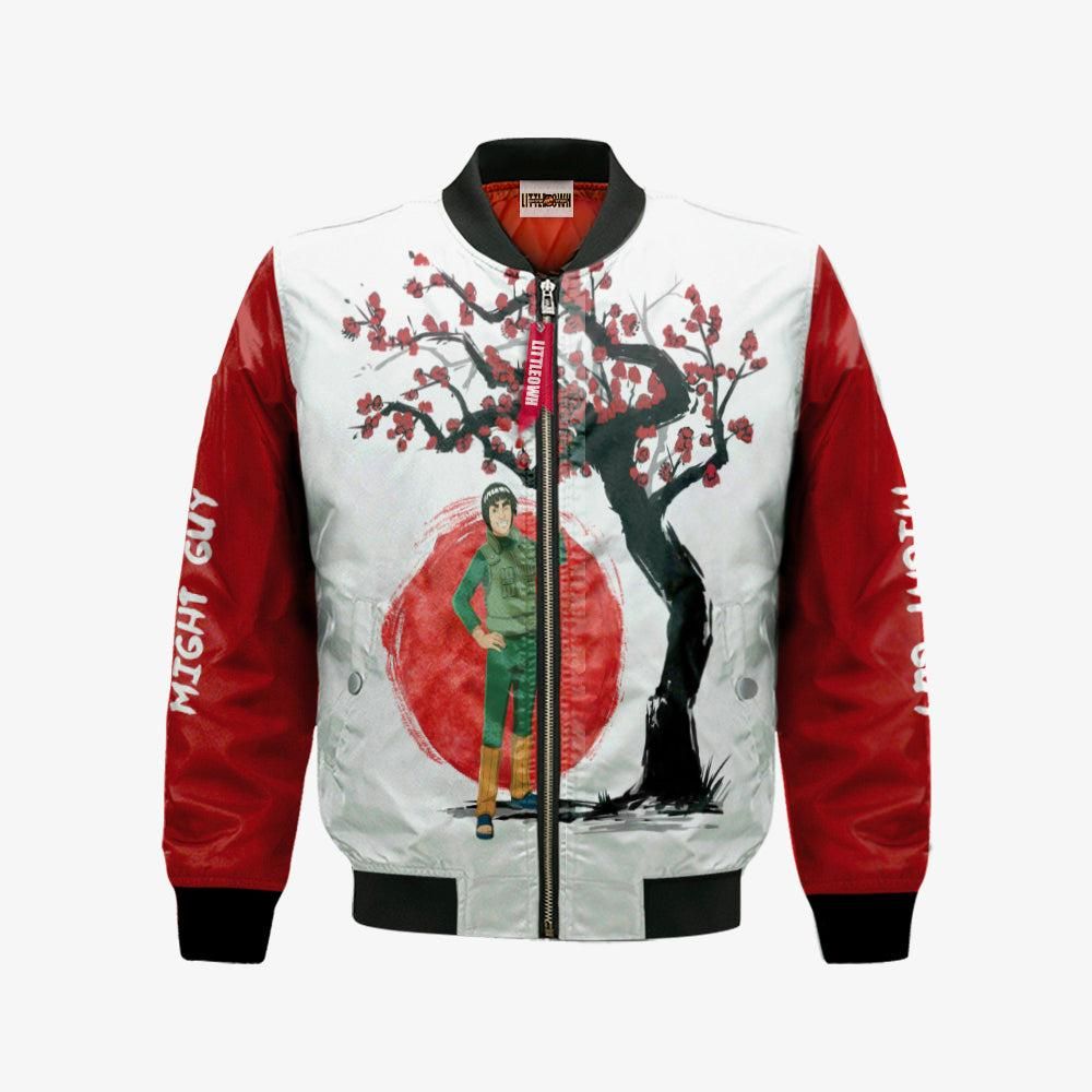 Might Guy Bomber Jacket Custom Nrt Ninja Under The Sun Cosplay Costumes Bomber Jacket Might Guy Bomber Jacket Custom Nrt Ninja Under The Sun Cosplay Costumes Bomber Jacket