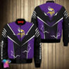 Minnesota Vikings Nfl All Over Printed Bomber Jacket