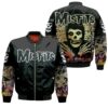 Misfits Punk Rock Band Skull Skeleton For Fan 3D Bomber Jacket