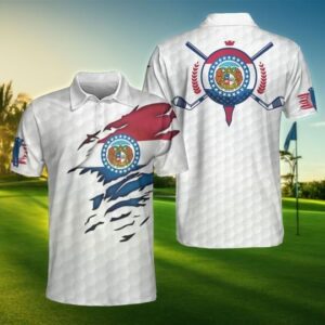 Missouri Flag Golfer Unisex Polo Shirt