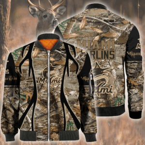Mlb Miami Marlins Hunting Bomber Jacket
