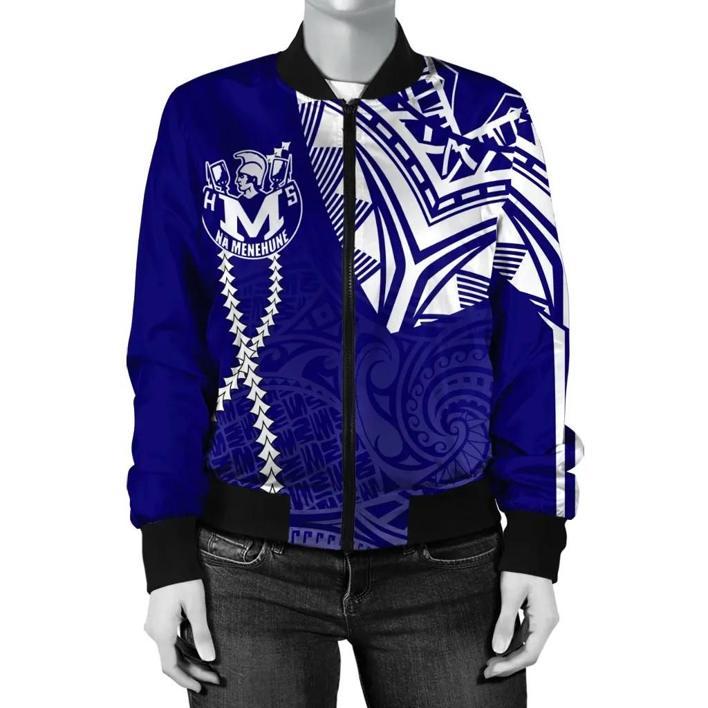 Moanalua High Women's Bomber Jacket b- Forc Style AH JR Bomber Jacket Moanalua High Women's Bomber Jacket b- Forc Style AH JR Bomber Jacket