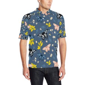 Monarch Butterfly Pattern Print Design 02 Men Polo Shirt