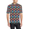 Monkey Colorful Design Themed Print Men Polo Shirt