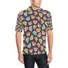 Monkey Head Design Themed Print Men Polo Shirt