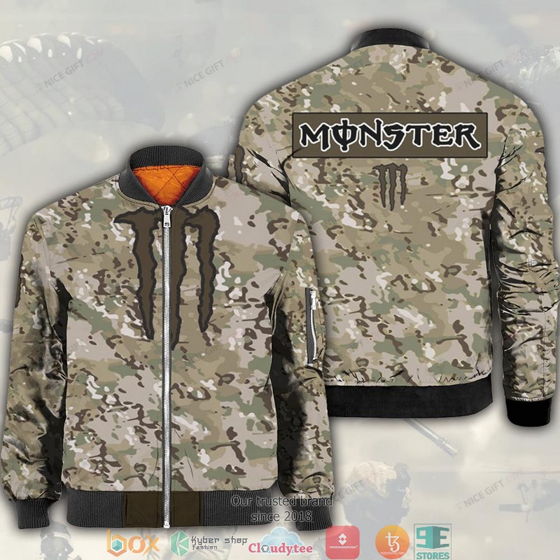 Monster Energy Camouflage Bomber Jacket Monster Energy Camouflage Bomber Jacket