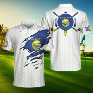 Montana Flag Golfer Unisex Polo Shirt