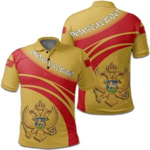 Montenegro Coat Of Arms Polo Shirt Cricket Style J5W