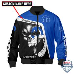 Mopar Skull Custom Name Bomber Jacket