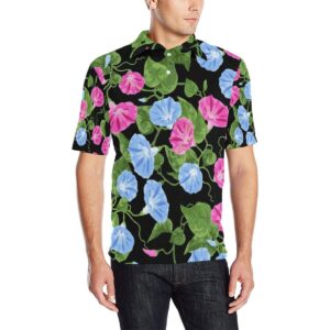 Morning Glory Pattern Print Design Mg04 Men Polo Shirt