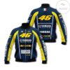 Moto Gp Motocross Valentino Rossi Yamaha Green Motorcycle Racing Team 3D Bomber Jacket
