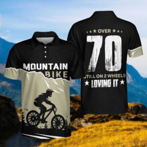 Mountain Bike Cycling Still On 2 Wheels Polo Shirt #V