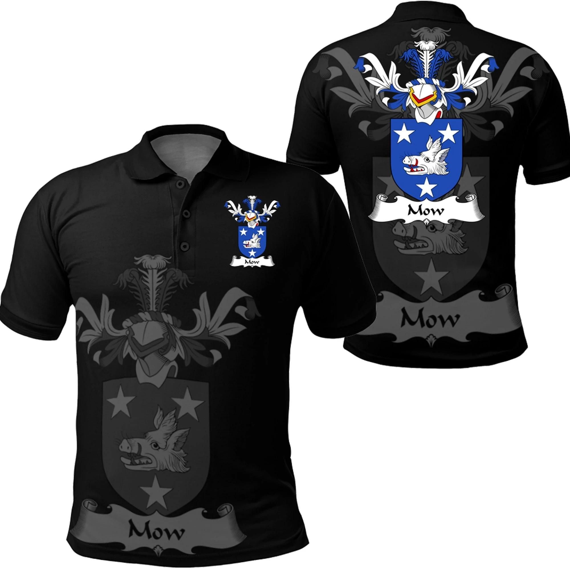Mow Family Crest Polo Shirt - Golf Shirt A7 Mow Family Crest Polo Shirt - Golf Shirt A7