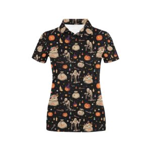 Mummy Halloween Print Design Lks303 Women's Polo Shirt