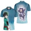 My Hero Academia Midoriya Izuku In Fight Suit For Fan Polo Shirt
