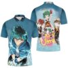 My Hero Academia Midoriya Izuku Thunder Effect For Japanese Fan Polo Shirt