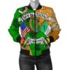 My Nation My Heritage Women's Bomber Jacket - Irish Americans (Gaedheal-Mheiriceánaigh) - BN21 Bomber Jacket